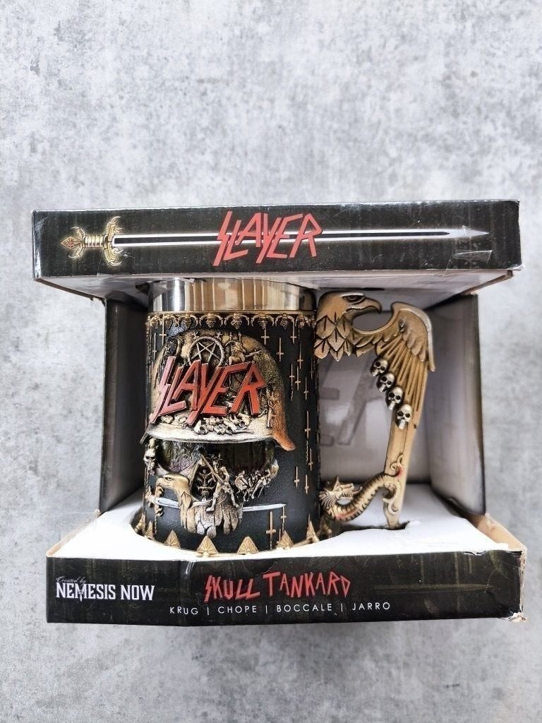 Slayer: Skull Tankard (16.5cm) bierpul, Ophalen of Verzenden, Nieuw, Foto of Kaart