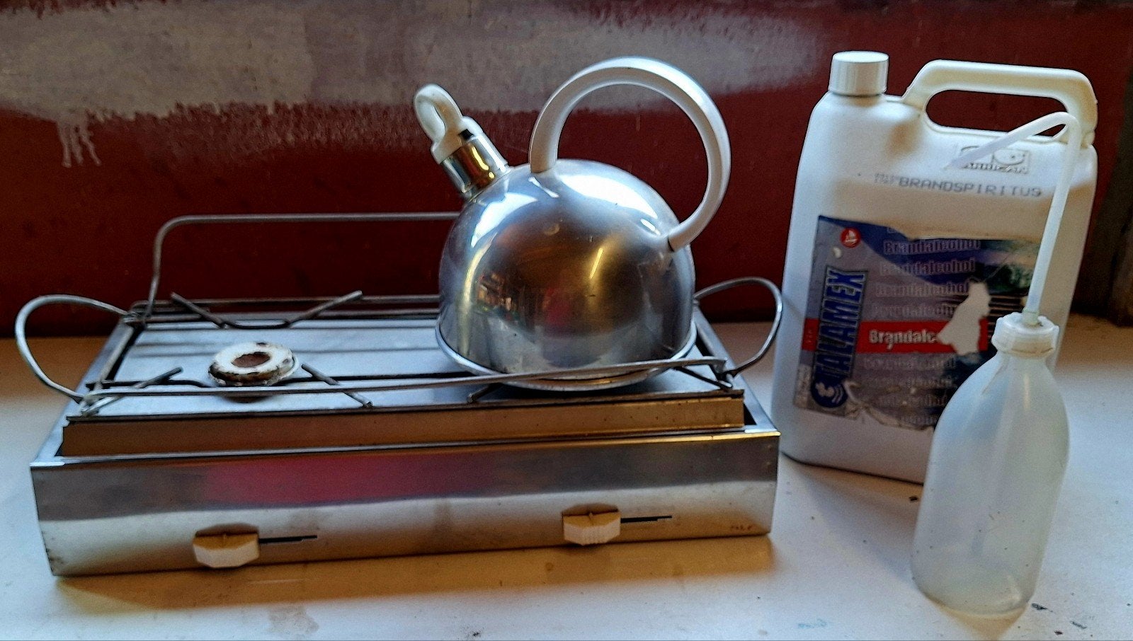 Vintage Camping Spiritus Fornuis, Caravans en Kamperen, Kampeeraccessoires, Ophalen of Verzenden, Gebruikt