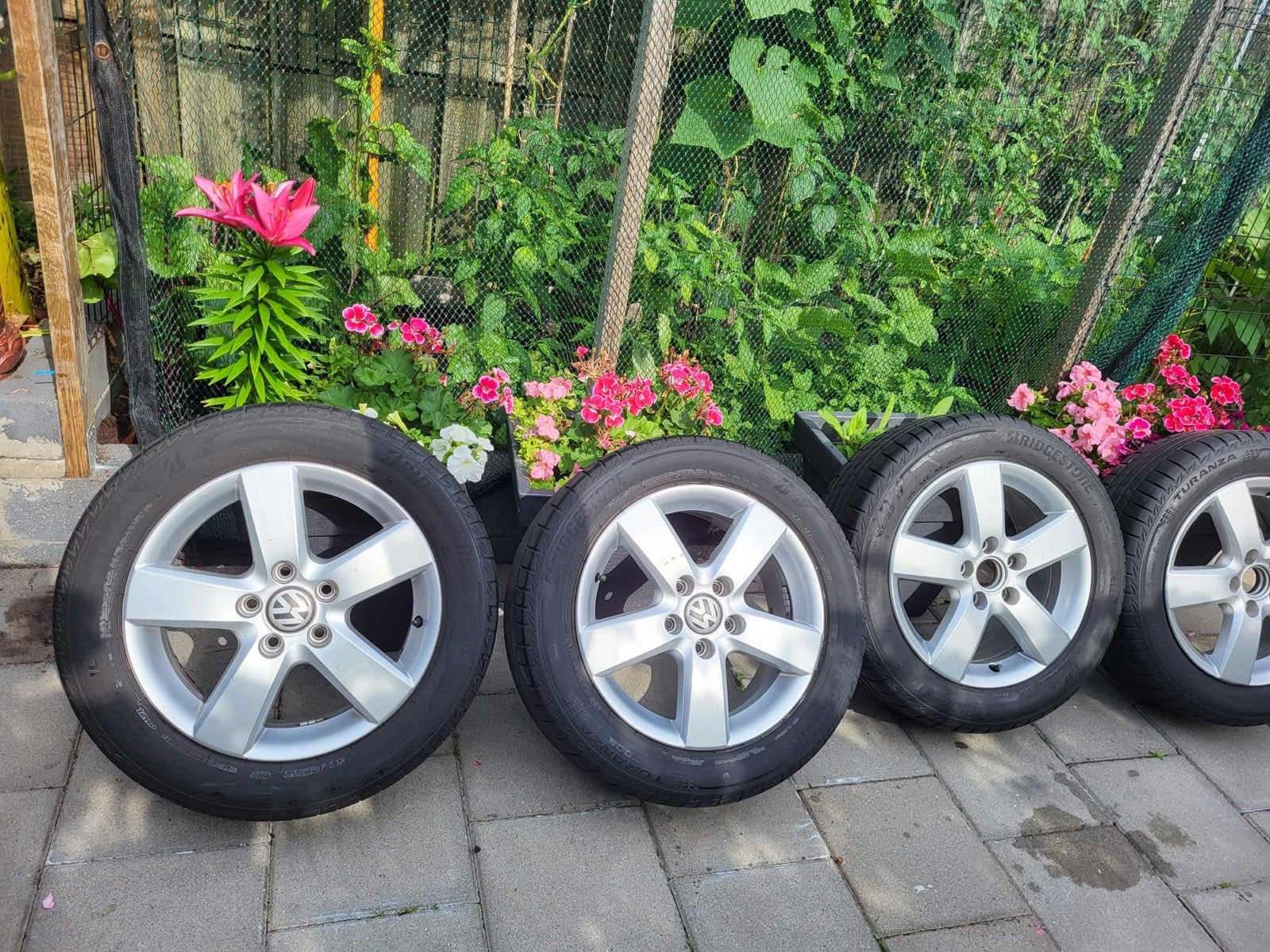 Volkswagen zomerbanden, Auto-onderdelen, Ophalen, Gebruikt, 16 inch, Banden en Velgen