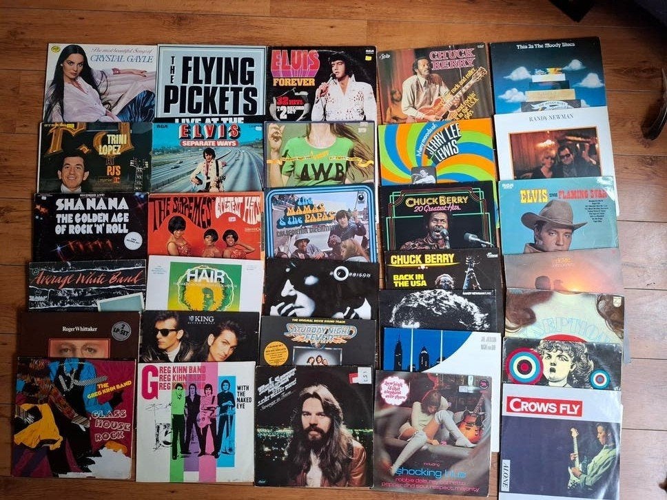 Grote (111) collectie pop/rock vinylplaten - Diverse artiest, Ophalen, LP, Gebruikt, Pop