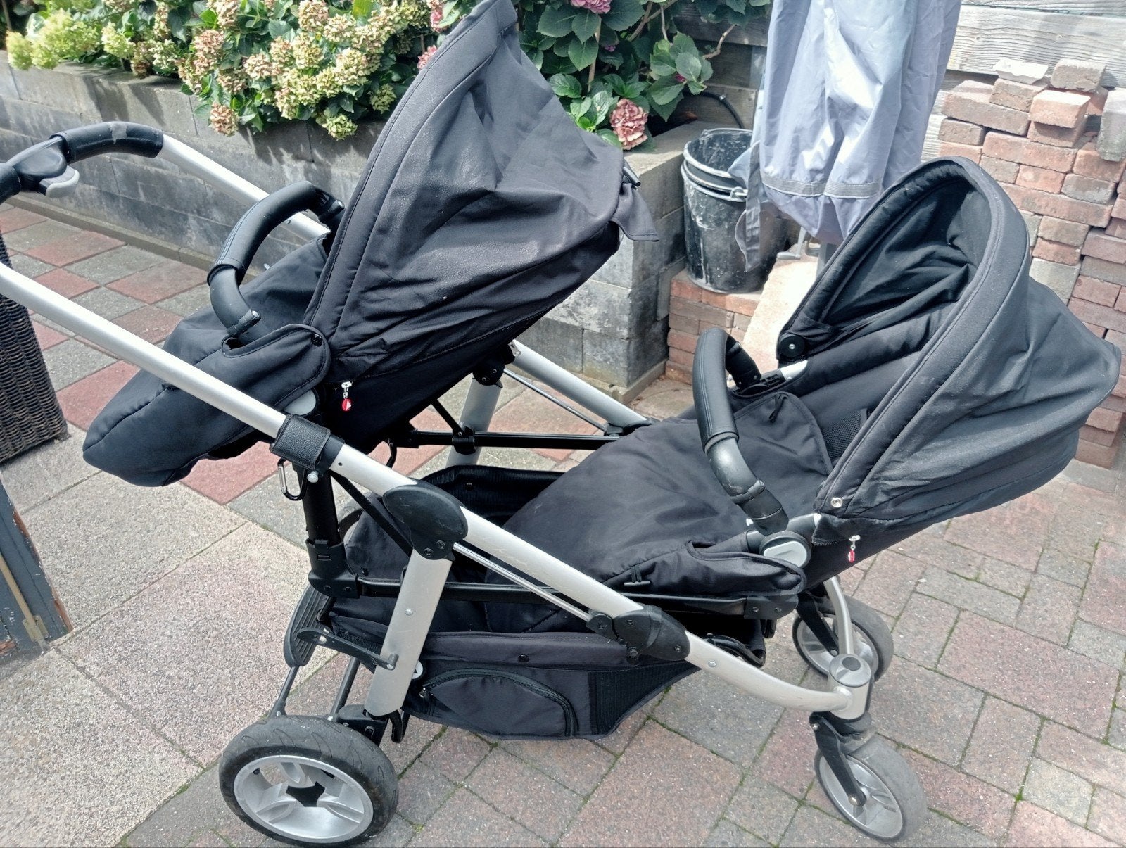 Topmark tweeling kinderwagen compleet met 2x Maxi-Cosi, Gebruikt, Combiwagen, Duowagen, Ophalen