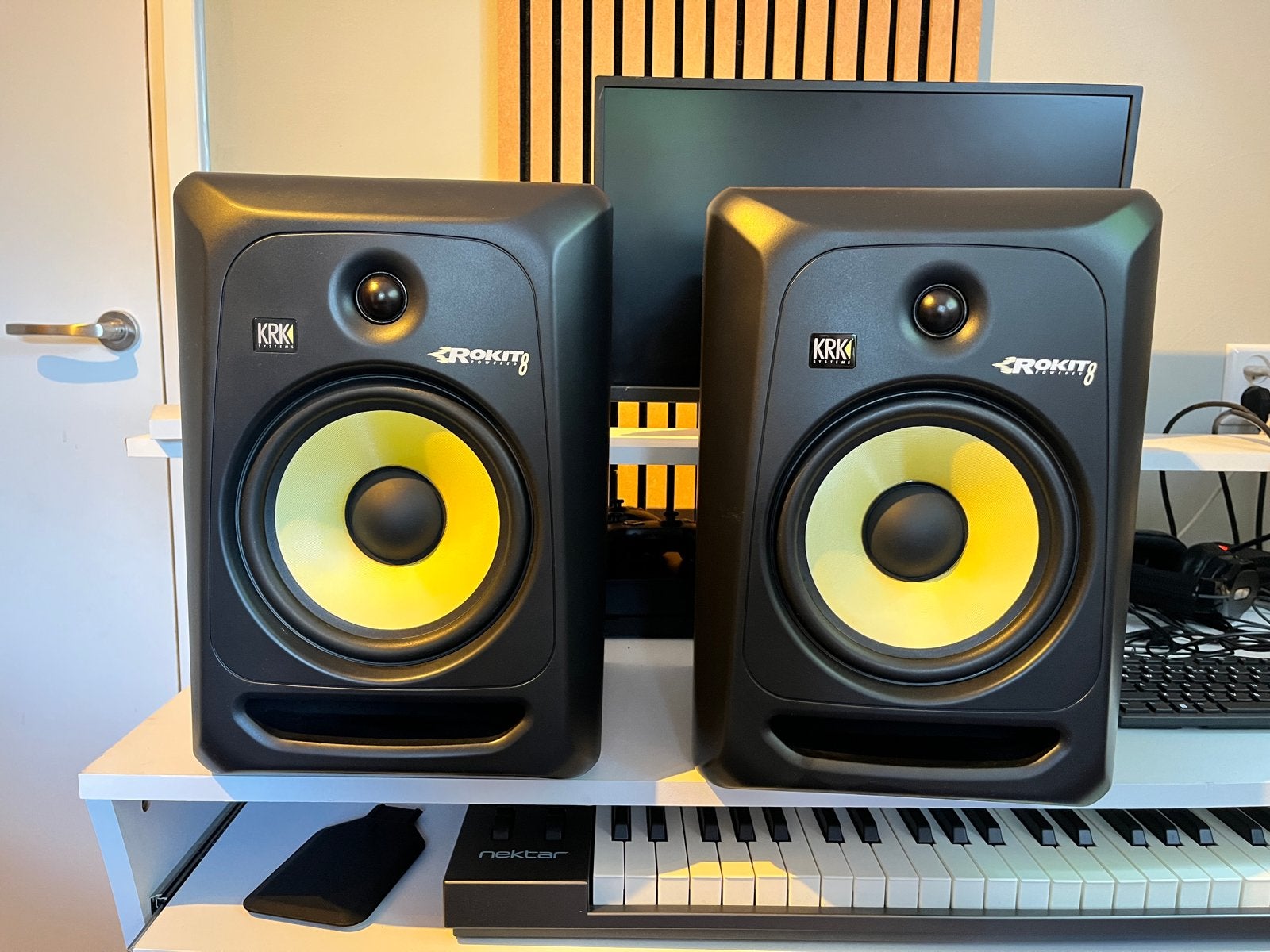 KRK Rokit 8 G3 Studiomonitoren (set van 2), Audio, Tv en Foto, Luidsprekers, 150 watt of meer, Studiomonitor, Inclusief kabels