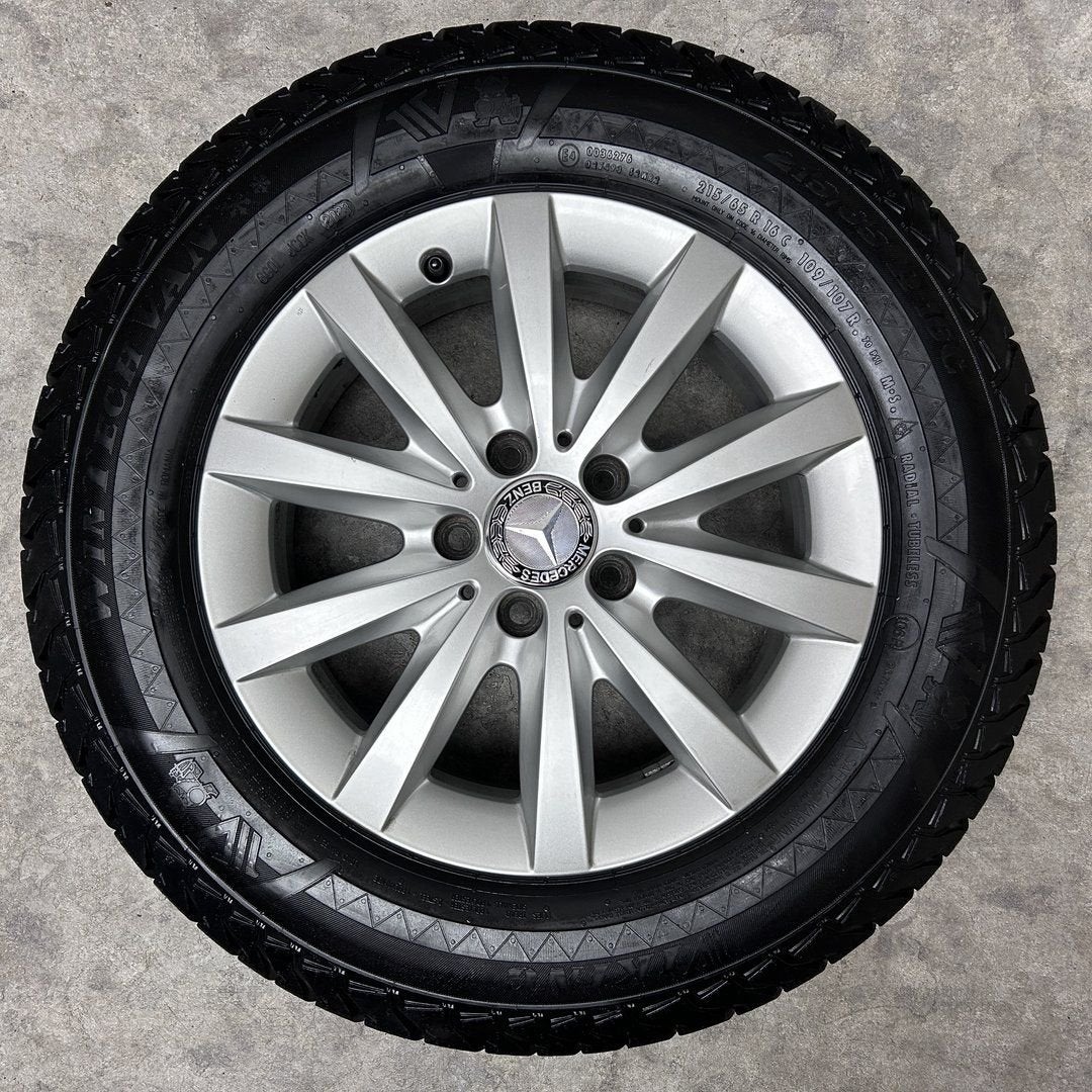 16 inch originele velgen + winterbanden Mercedes Vito, -, Banden en Velgen, -, Gebruikt