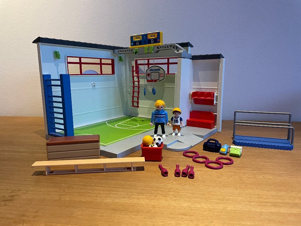 Playmobil Sportlokaal City life 9454 (set 10), Ophalen of Verzenden, Zo goed als nieuw, Complete set
