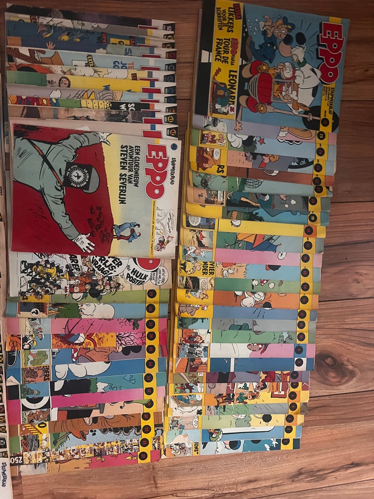 Complete set Eppo stripbladen 1980 en 1981, Boeken, Complete serie of reeks, Ophalen of Verzenden, Gelezen