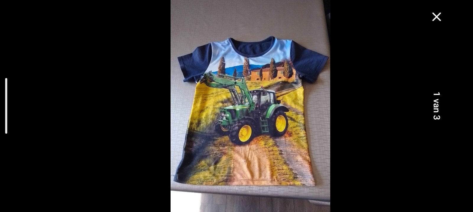 Stoer T-shirt met tractorprint voor jongens John Deere, Ophalen of Verzenden, Gebruikt, John deere, Jongen