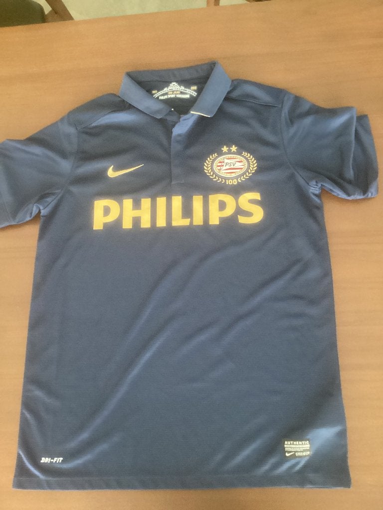 PSV jubileum t-shirt, 100 jaar, maat 170 cm,, Ophalen of Verzenden, Zo goed als nieuw, PSV, Shirt