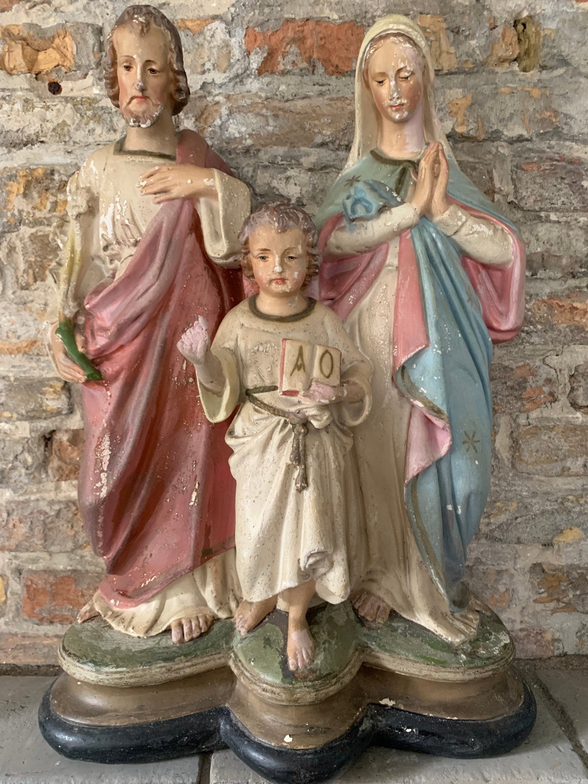 H.Familie/ gips., Antiek en Kunst, Antiek | Religie, Ophalen of Verzenden