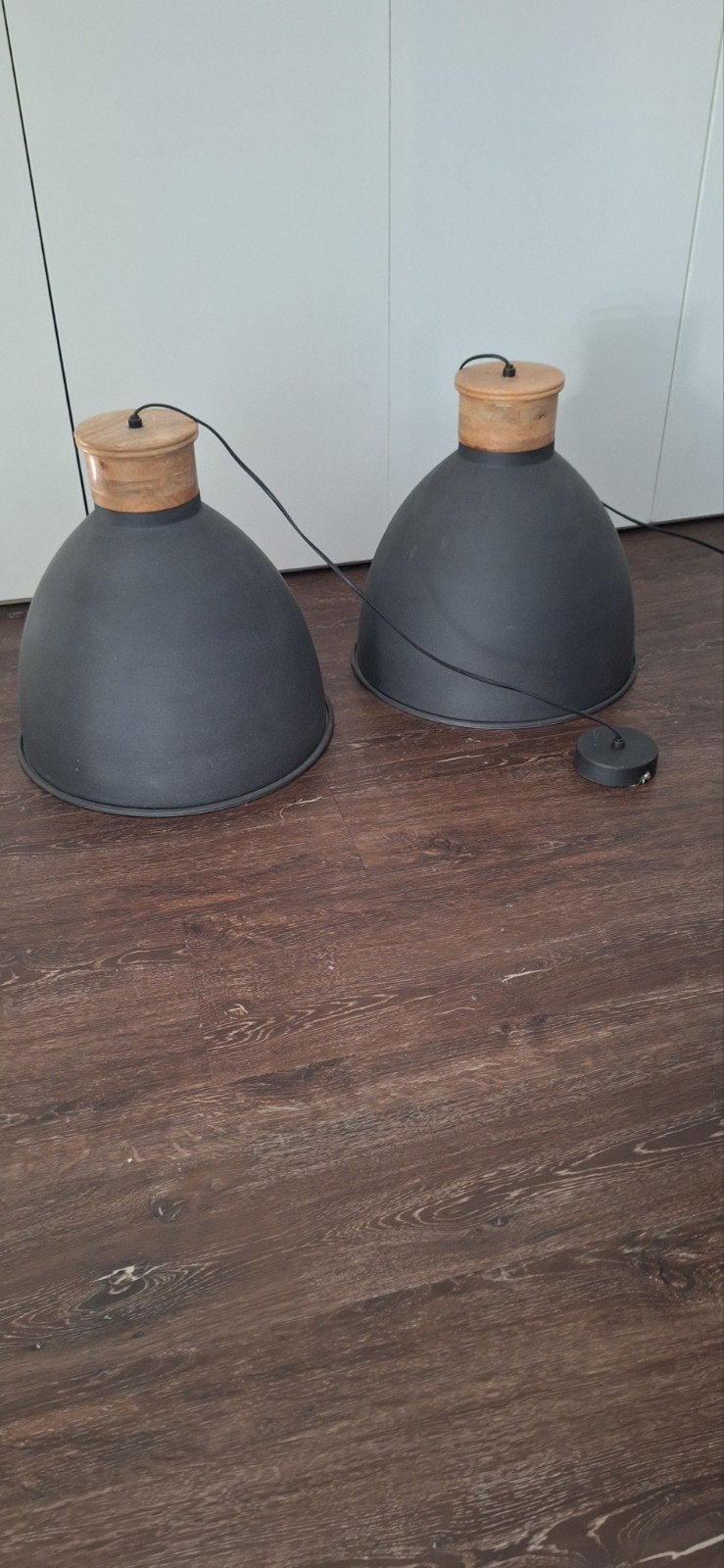 industriële hanglampen, Ophalen, E27 (groot), Zo goed als nieuw, Industrieel