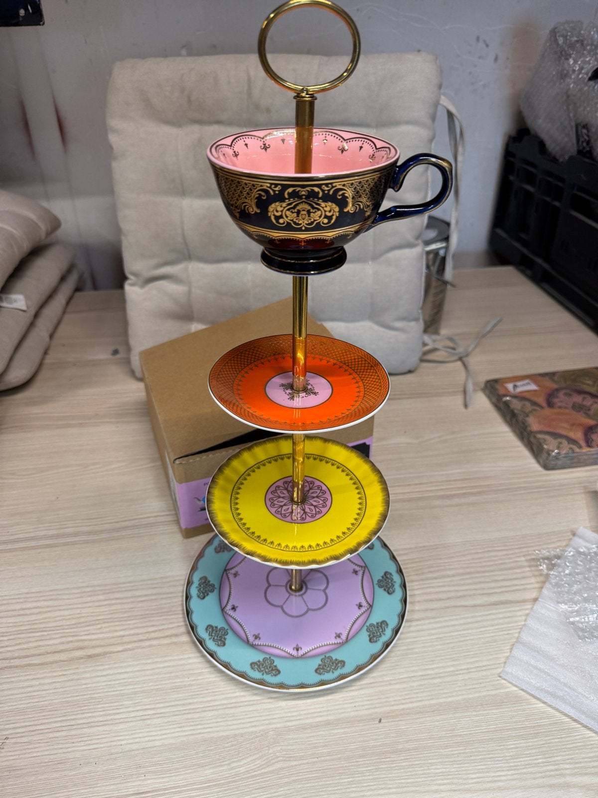 2x Pols Potten Grandpa Theepot Etagere - Nieuw in doos, Meerkleurig, Nieuw, Ophalen of Verzenden, Modern