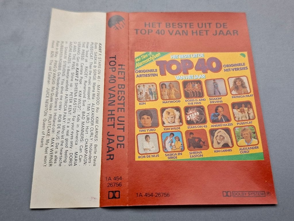 HET BESTE UIT DE TOP 40 VAN HET JAAR (MC), Ophalen of Verzenden, Zo goed als nieuw, Origineel, Met bewaardoos, rek of koffer