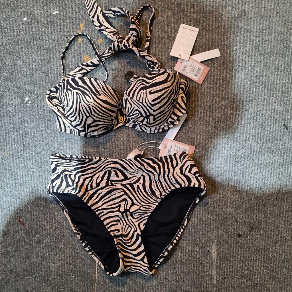 WOW Ten Cate Bikini 38C/M Zebraprint Nieuw, Ten Cate, Overige kleuren, Nieuw, Ophalen of Verzenden