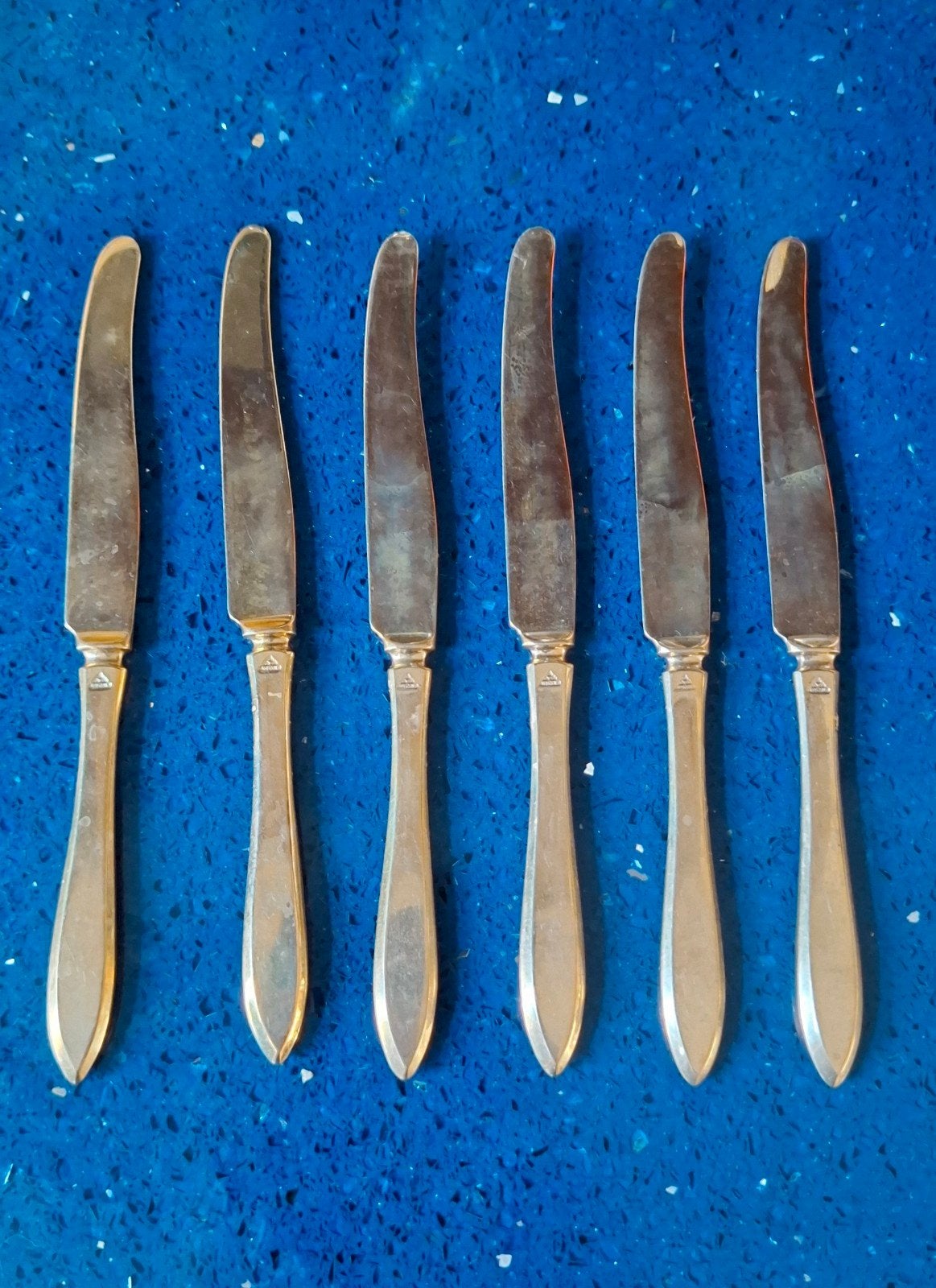 Dirilyte Dirigold dessert mesjes - 6 delig, Antiek en Kunst, Ophalen of Verzenden
