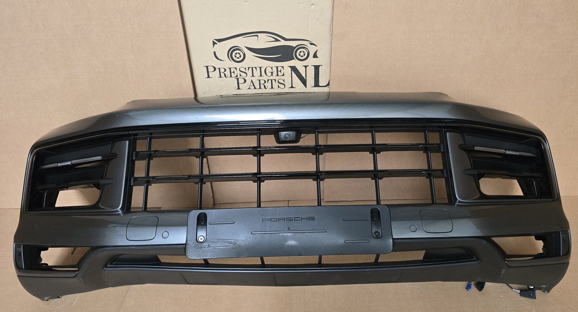 Voorbumper Porsche Cayene III 3 Facelift CAMERA COMPLEET, Gebruikt, -, Voor, Ophalen of Verzenden