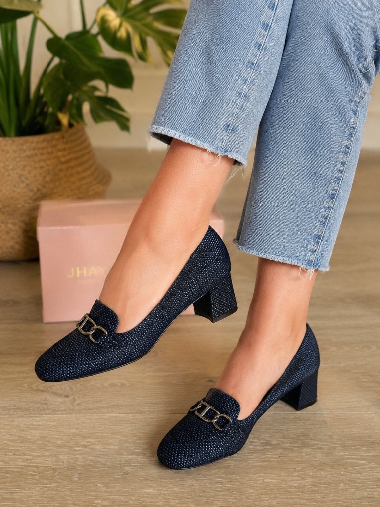 jhay pumps loafers, Jhay, Blauw, Ophalen of Verzenden, Zo goed als nieuw