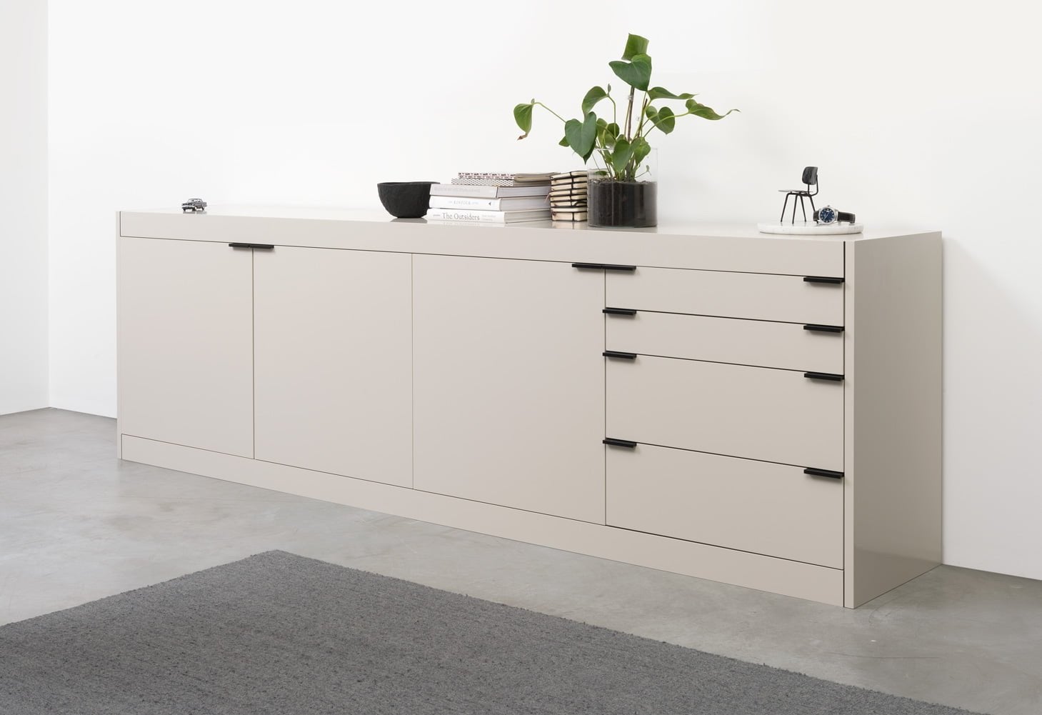Pastoe L-Serie Dressoir Wit, Huis en Inrichting, Kasten | Dressoirs, Ophalen, Overige materialen, Zo goed als nieuw, 200 cm of meer