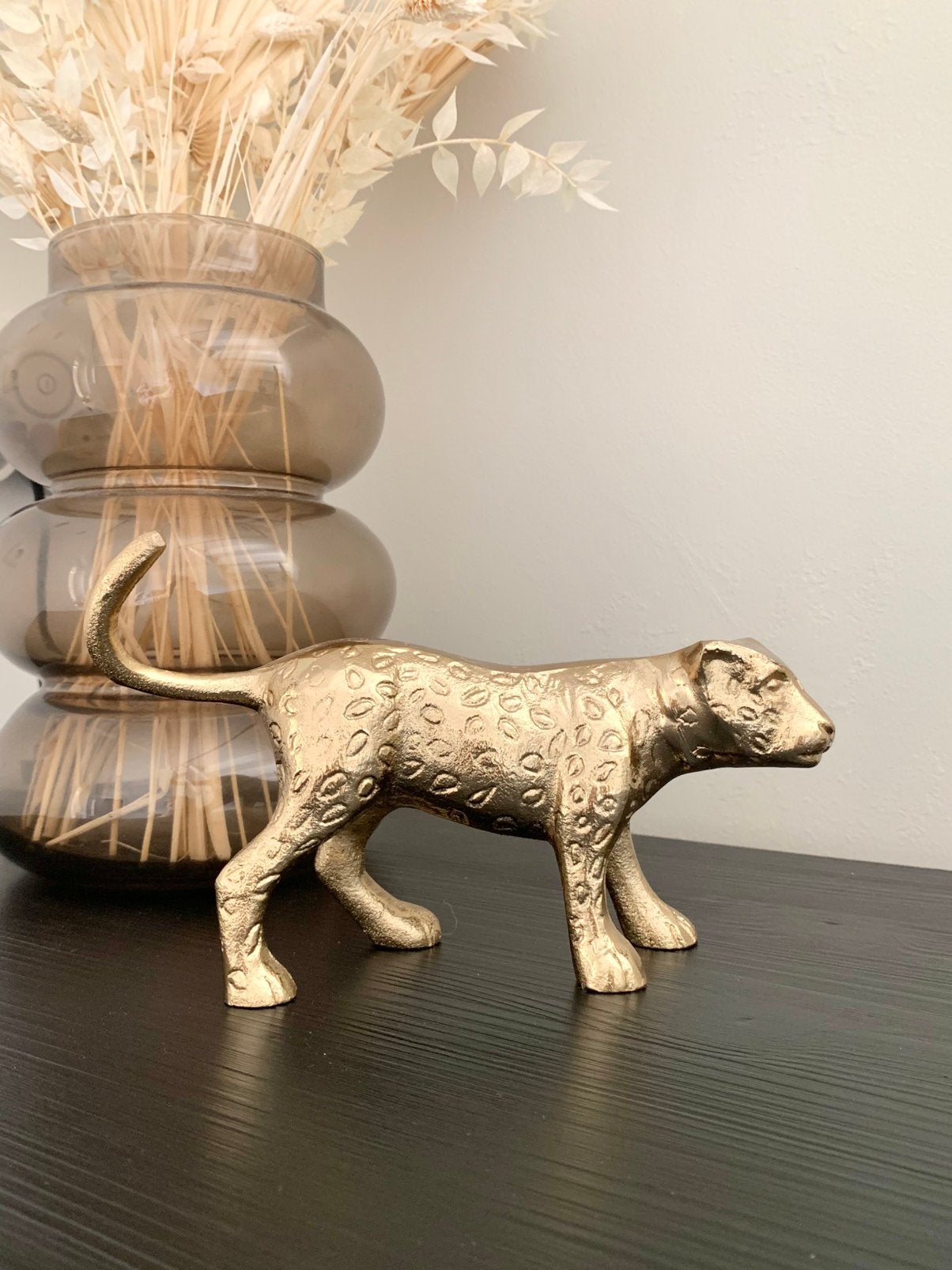 Panter beeldje, Ophalen of Verzenden, Zo goed als nieuw, Goud