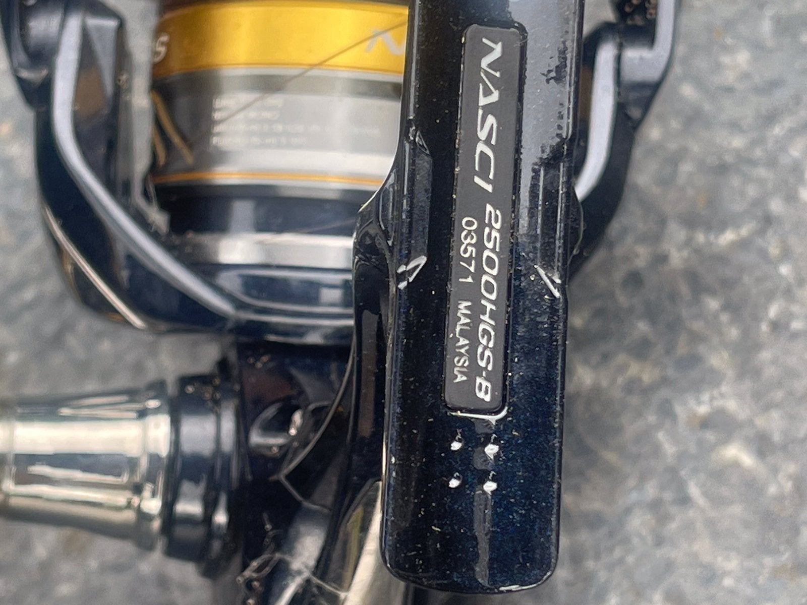 Shimano spinmolen Nasci 2500, Ophalen of Verzenden, Zo goed als nieuw, Molen