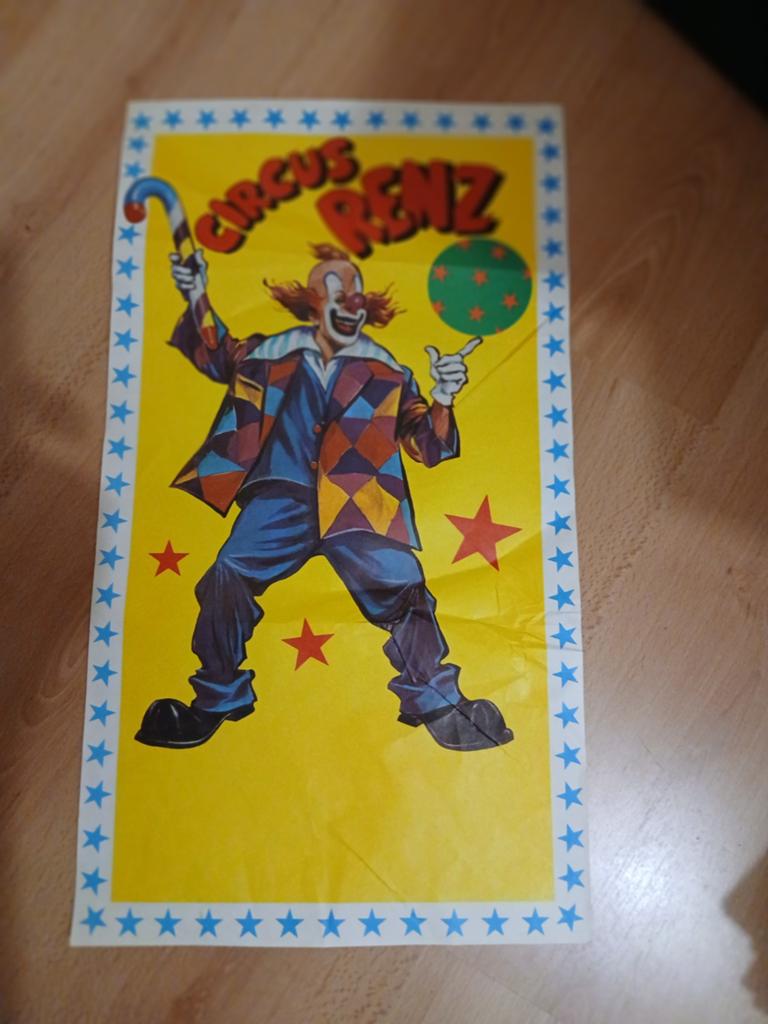 Oude poster Circus Renz, Ophalen of Verzenden, A1 t/m A3
