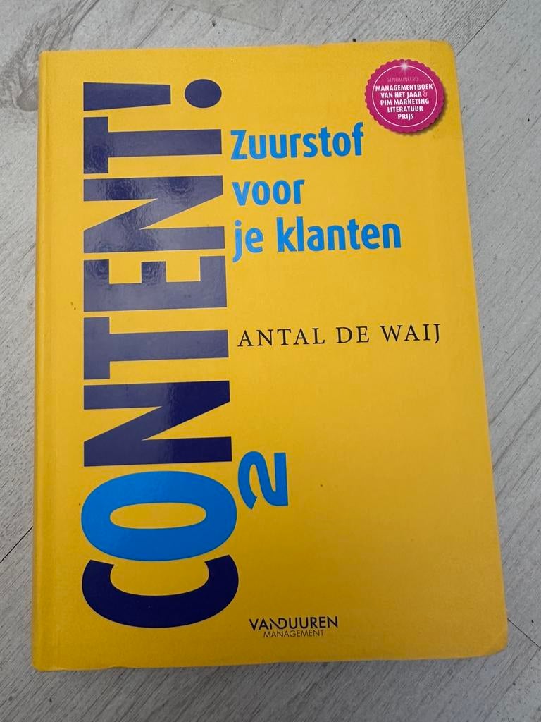 Content , zuurstof voor je klanten, Ophalen of Verzenden, Zo goed als nieuw, Economie en Marketing