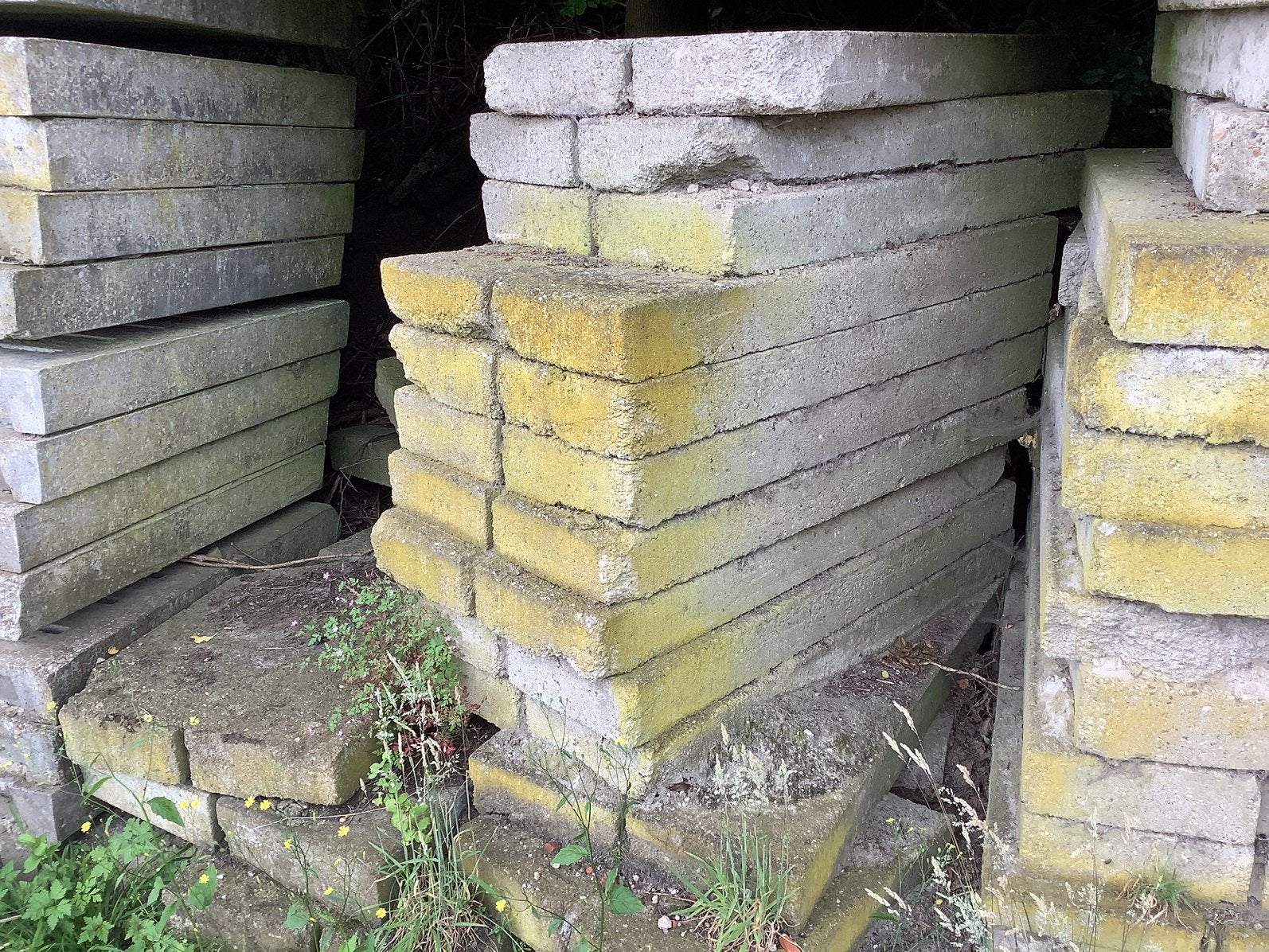 Betonplaten/ stelconplaten, Tuin en Terras, Ophalen, Gebruikt, ., Overige typen