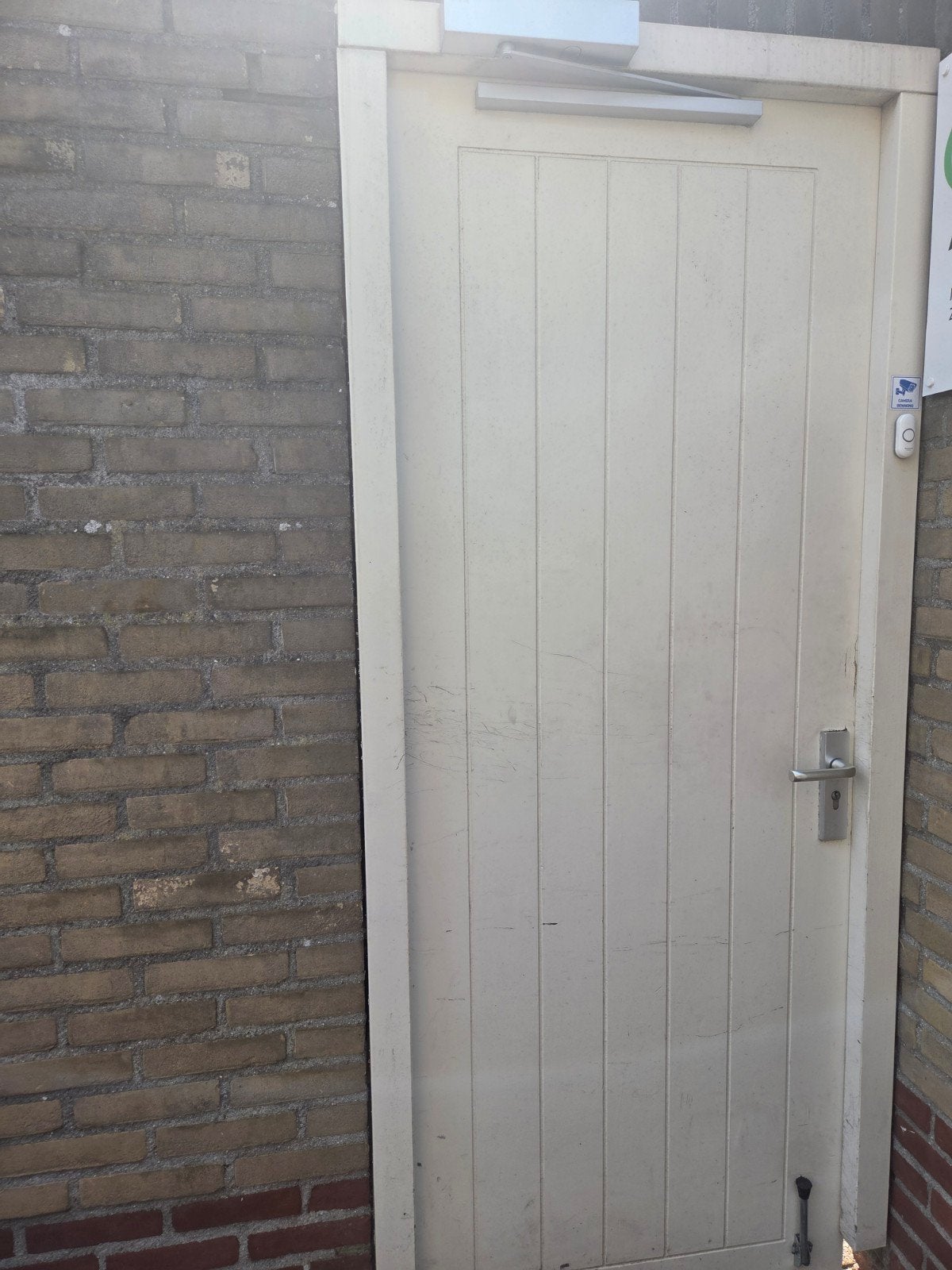 Houten deur multiplex met hardhouten kozijn. GRATIS, Ophalen, Gebruikt, Buitendeur, X