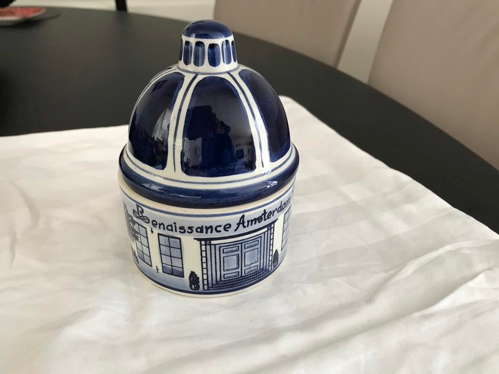 Delfts Blauw Renaissance Amsterdam potje, Antiek en Kunst, Ophalen of Verzenden