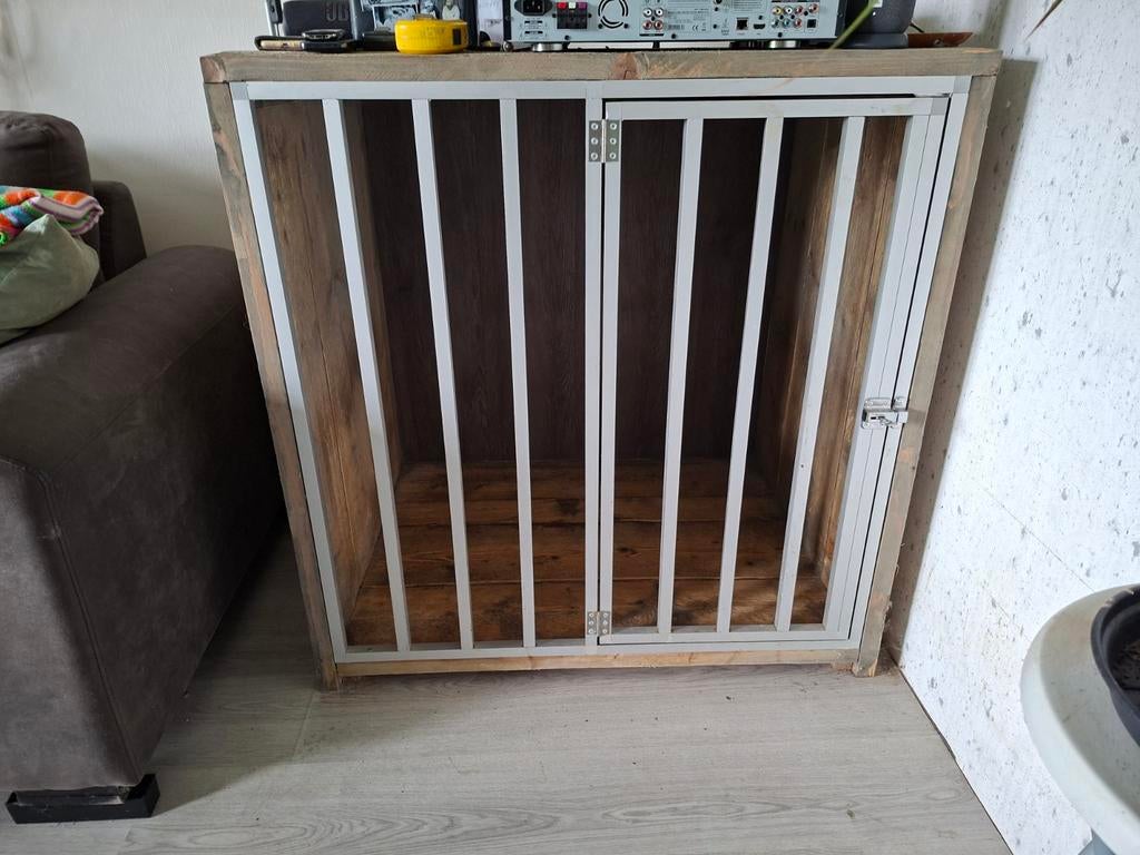 Hondenhok van steigerhout, Dieren en Toebehoren, Hondenbenches, Ophalen of Verzenden