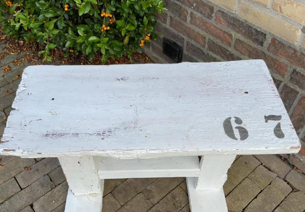 Houten bankje, tuinbankje, Ophalen, Gebruikt