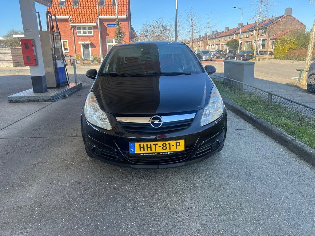 Opel CORSA 1.4-16V Cosmo LPG G3 AIRCO-EL.RAMEN-CRUISE, Auto's, Voorwielaandrijving, Gebruikt, Zwart, 4 cilinders