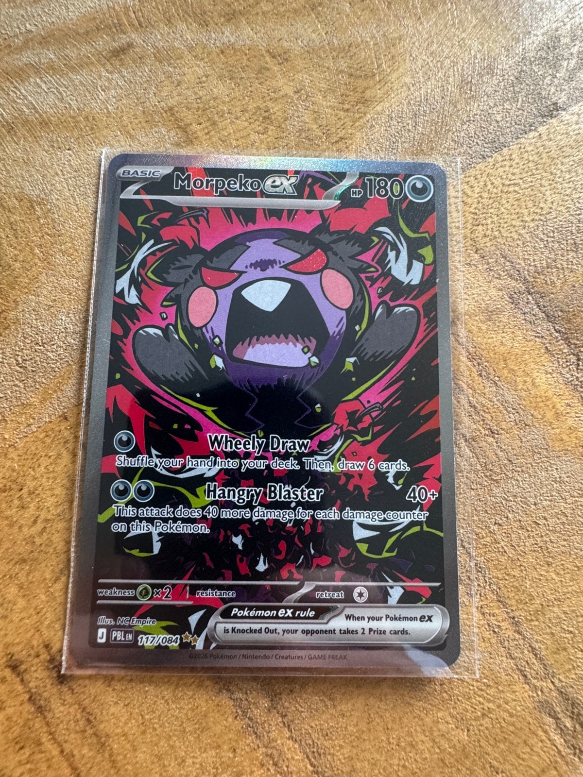 Pokemon pitch black Morpeko Ex 117/084, Ophalen, Zo goed als nieuw