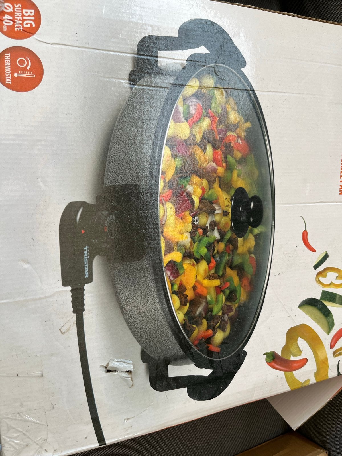 Tristar PZ-2964 Multifunctionele Grillpan - Ø 40cm, Ophalen of Verzenden, Nieuw