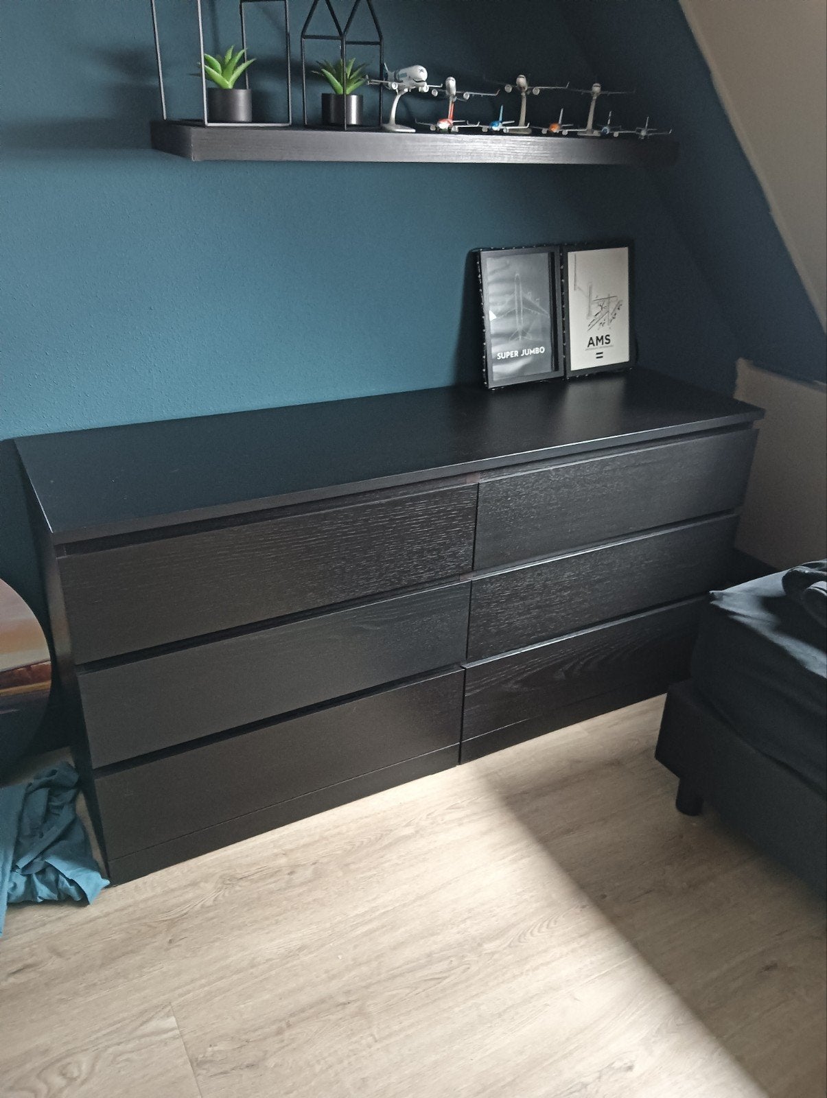 Laden kast Ikea zwart te koop, Ophalen, 50 tot 100 cm, 3 of 4 laden, Minder dan 100 cm