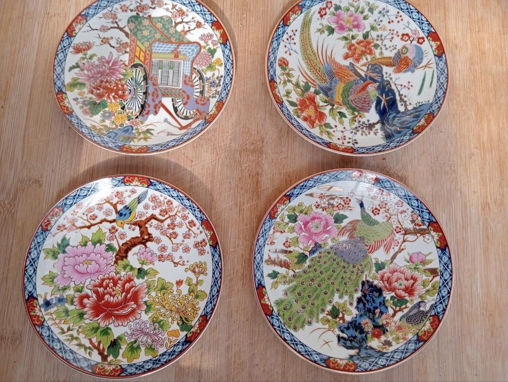 4 Imari borden rond 16 cm, Antiek en Kunst, Ophalen of Verzenden