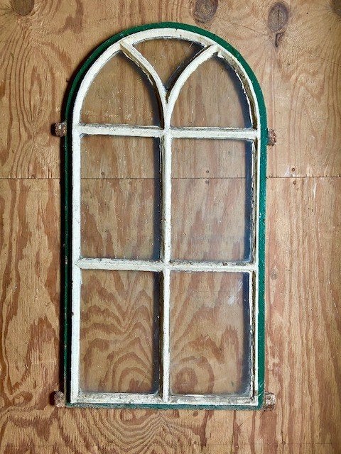 Vintage Boeren raam, Doe-het-zelf en Verbouw, Glas en Ramen, Gevelraam of Ruit, Gebruikt, Minder dan 80 cm, 80 tot 120 cm