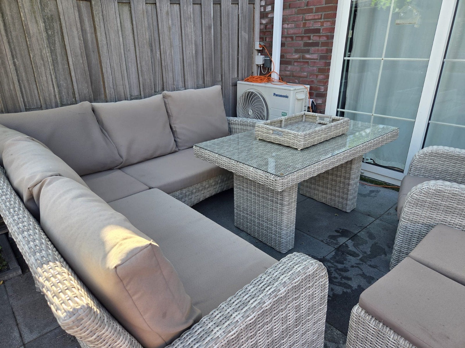 Tuinset/loungeset Life, Tuin en Terras, Ophalen, Kunststof, Gebruikt, Meer dan 8 zitplaatsen