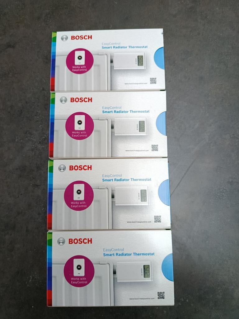 Bosch Easy controle slimme radiatorknop 4x, Doe-het-zelf en Verbouw, Thermostaten, Ophalen of Verzenden, Zo goed als nieuw