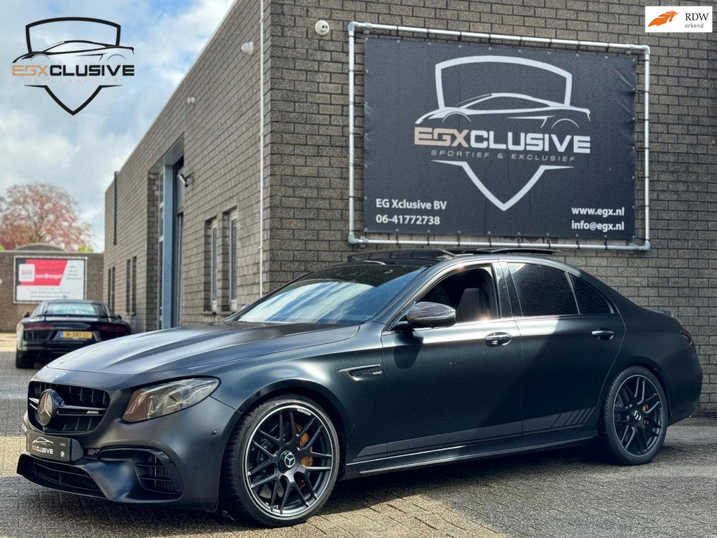Mercedes-Benz E-klasse AMG E63 S 4MATIC+ Edition1 Ceramic/Sc, Auto's, Automaat, Gebruikt, Zwart, Vierwielaandrijving