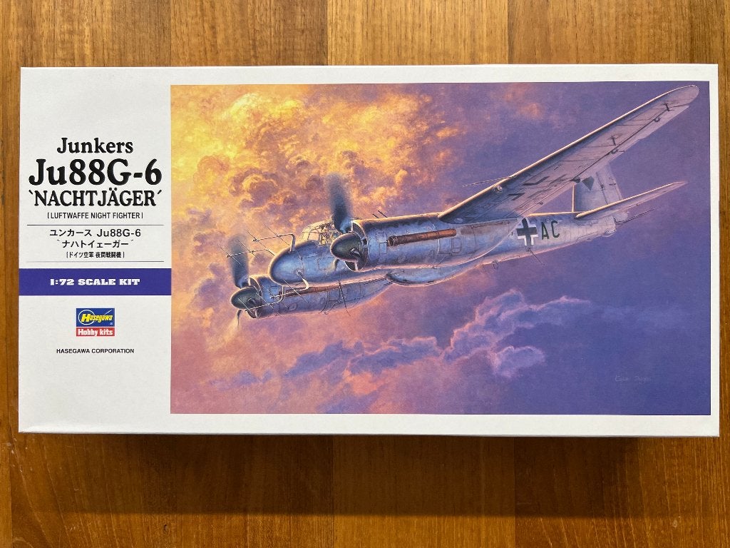 Hasegawa Ju88G-6 Nachtjäger 1:72 bouwpakket – 01562, Nieuw, Ophalen of Verzenden, Vliegtuig, Hasegawa