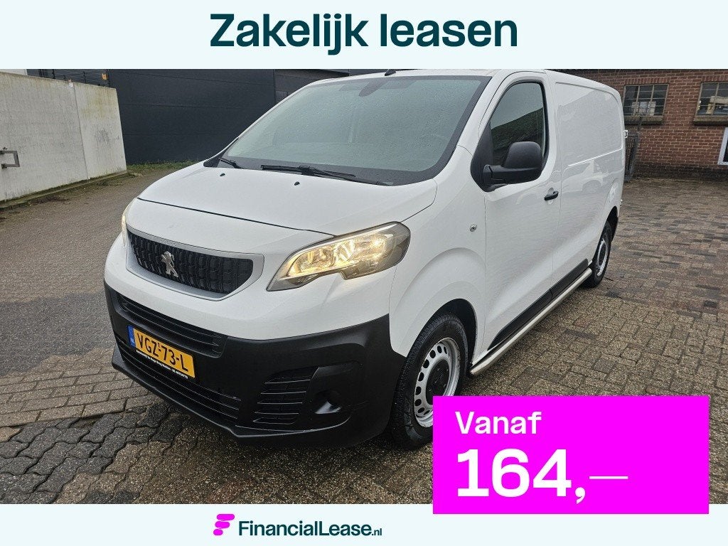 Peugeot Expert 2.0 BlueHDI Prem,Apk,Airco,Nap,L1H1, Gebruikt, 4 cilinders, Leder en Stof, Wit
