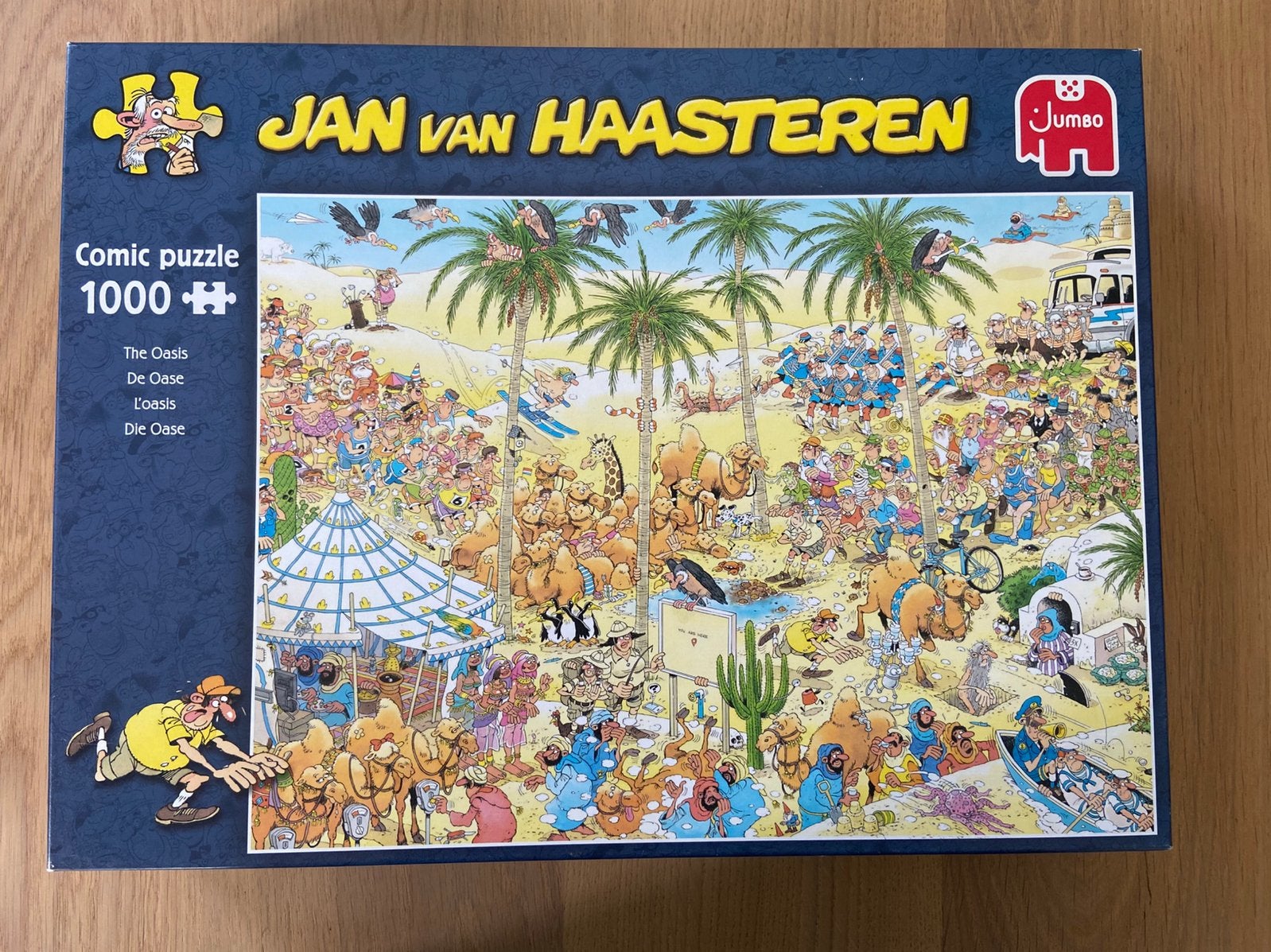 Puzzel Jan van Haasteren 1000 stukjes, De Oase, Ophalen of Verzenden, 500 t/m 1500 stukjes, Zo goed als nieuw
