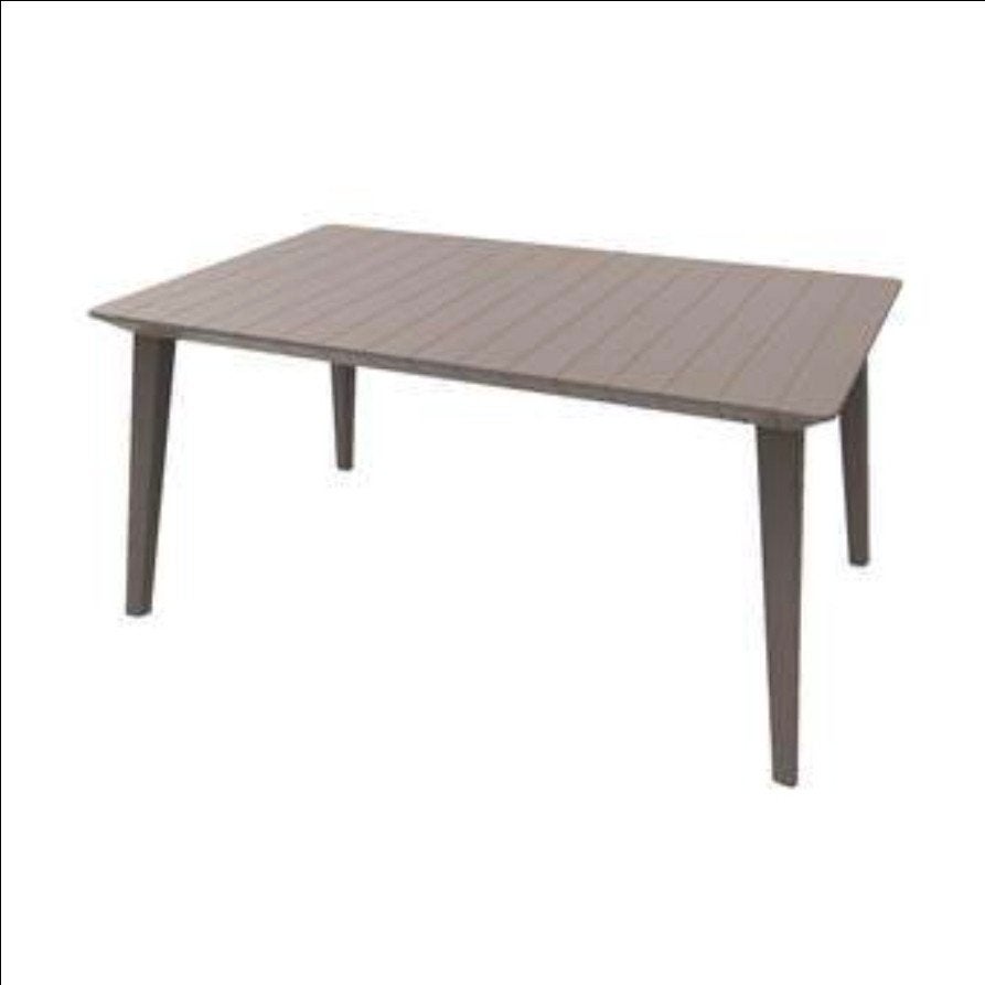 Allibert Lima Tuintafel 160 x 98 cm - Bruin Kunststof, -, -, Ophalen of Verzenden, Zo goed als nieuw