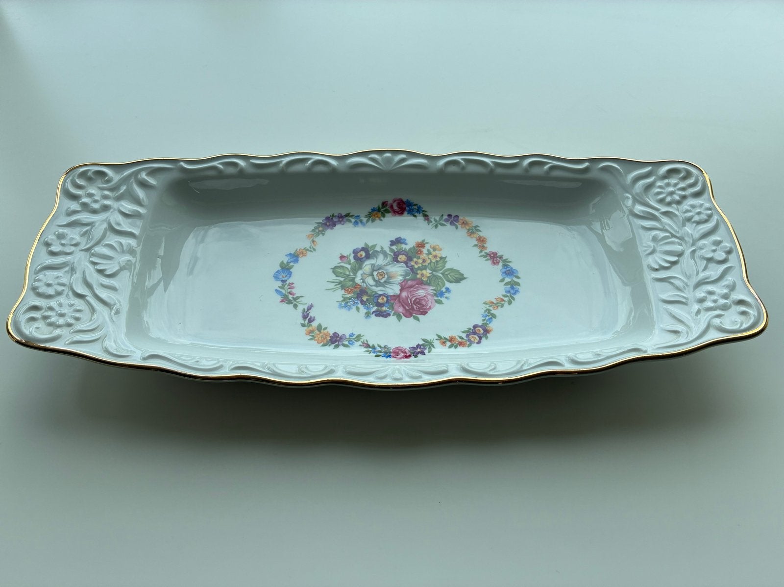 Schumann Arzberg Bavaria serveerschaal met bloemendecor, Ophalen of Verzenden