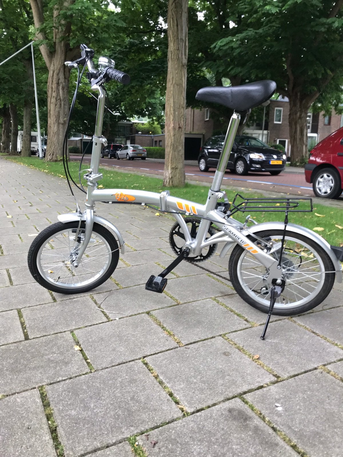 Scamper fiets, Fietsen en Brommers, Minder dan 14 inch, Zo goed als nieuw, Totaal opvouwbaar, Ophalen