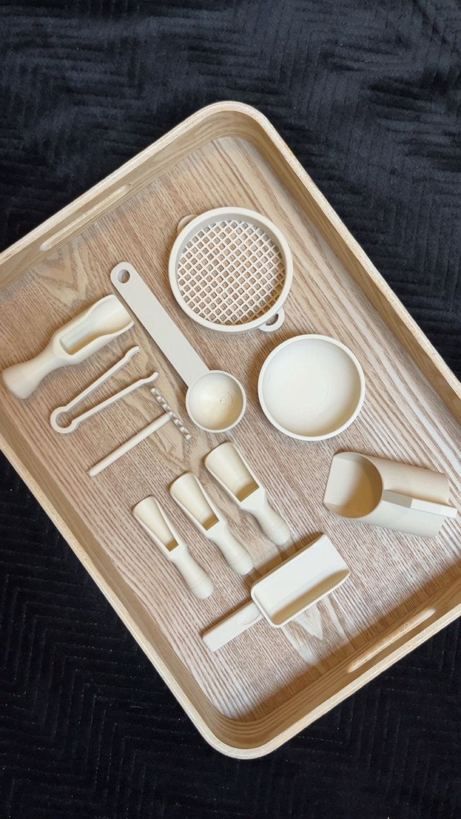 Sensorische speelset beige 11-delig, Kinderen en Baby's, Speelgoed | Educatief en Creatief, Hoogersmilde Beilervaart 1, Ophalen of Verzenden