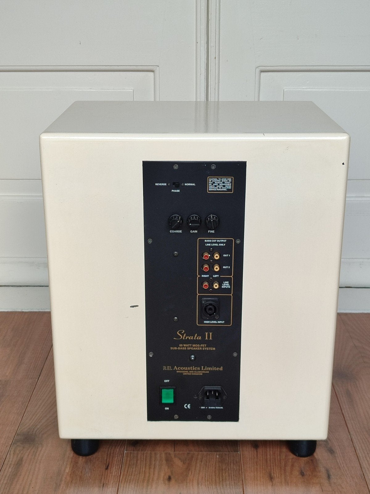 Rel Strata II subwoofer - zeer muzikaal !, Overige merken, Gebruikt, Subwoofer, Ophalen of Verzenden