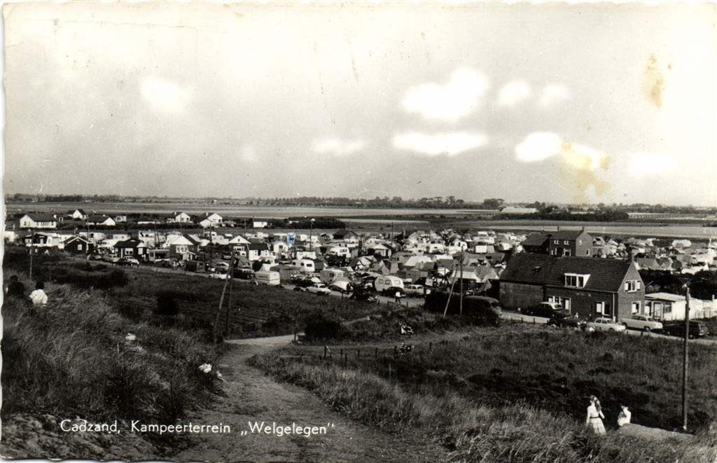 Cadzand, Kampeerterrein Welgelegen - gelopen, Ophalen of Verzenden, 1960 tot 1980, Gelopen, Zeeland