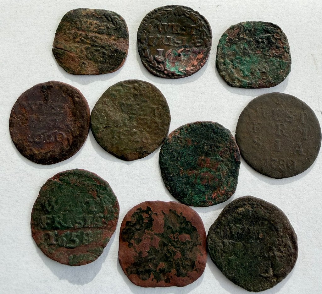 Duiten, West Friesland, 10 stuks, Verzenden, Vóór koninkrijk, Overige waardes, Losse munt