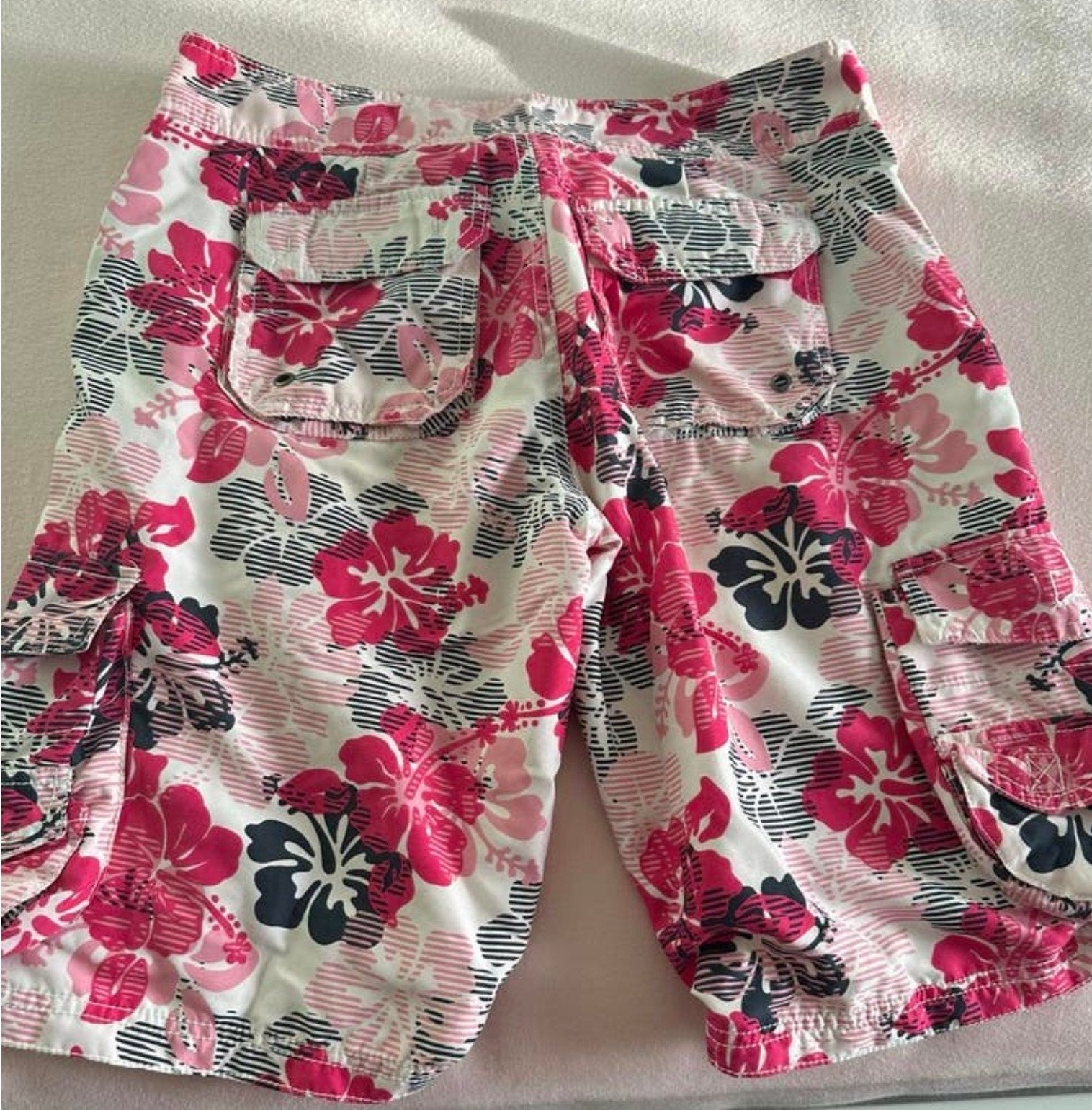 O'bleu zwemshort XXS met vrolijke bloemenprint, Ophalen of Verzenden, Zo goed als nieuw, Roze, Zwembroek of Short