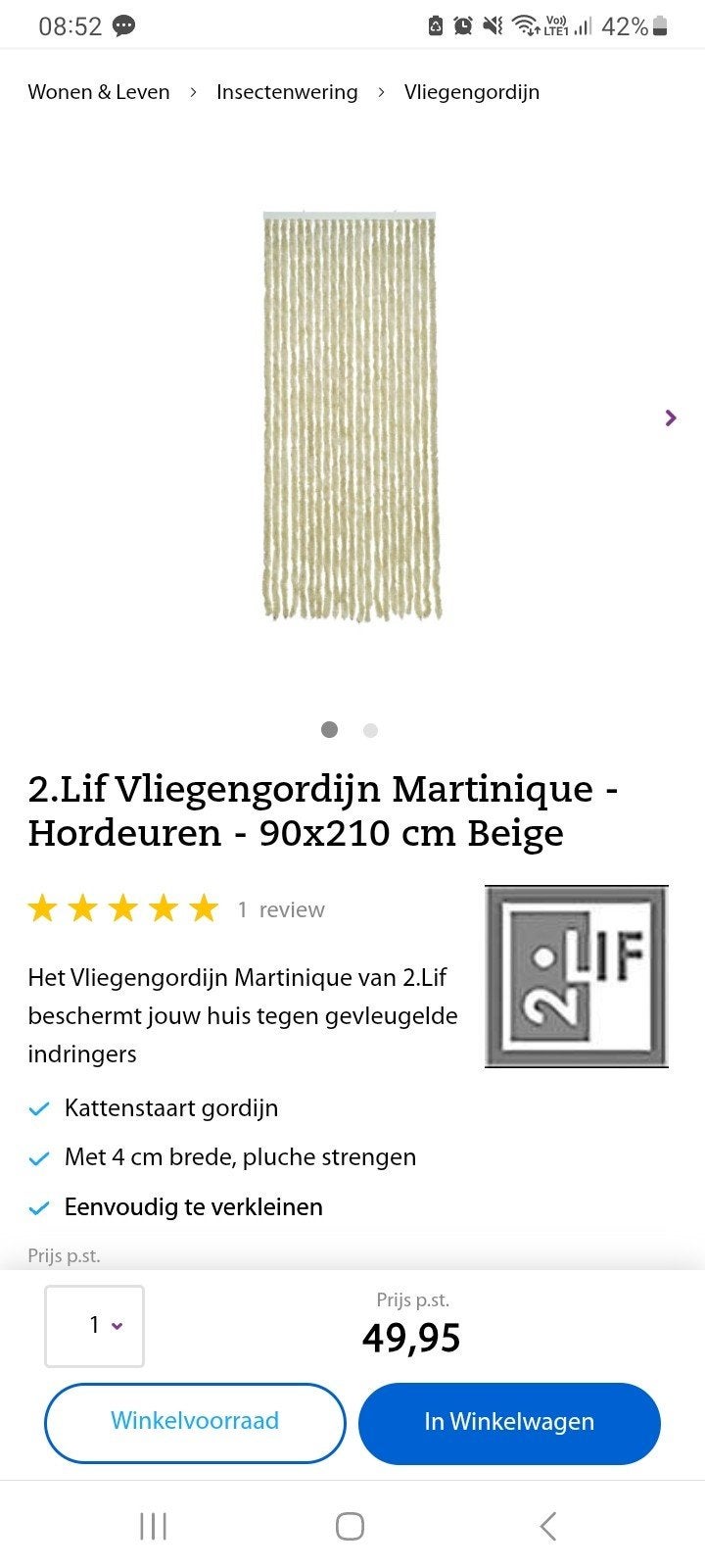 vliegengordijn boerenbond, Huis en Inrichting, Ophalen